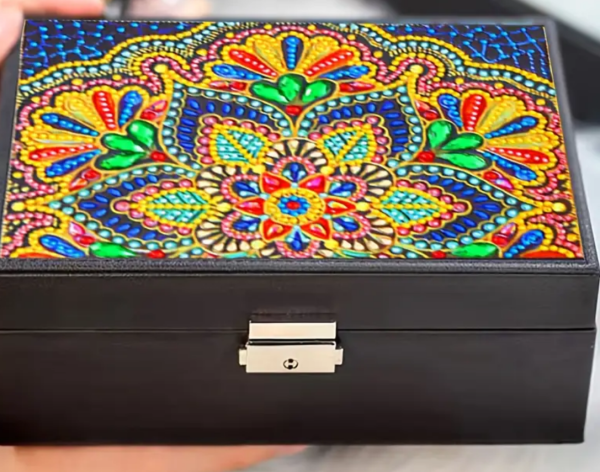 Diamond Painting Handgefertigte Holz Aufbewahrungsbox für Accessoires